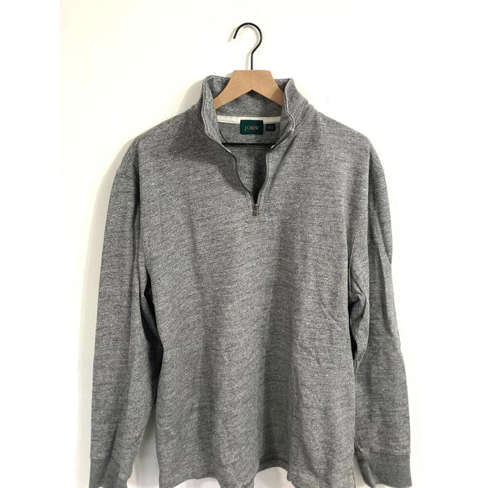 J.Crew Heathered Grey Pullover / XL / Quarter Zip / Fantastic Weight / Grab!